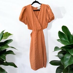 And Now This NWOT Textured Cutout MIDI Dress Small